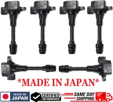 Set/6 OEM Ignition Coils 22448-8J115 For 2001-2019 Nissan & Infiniti V6, GENUINE