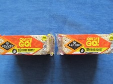 2X JACOBS ON THE GO! FIBRE BOOST CRACKERS (OATS & WHOLEGRAIN )