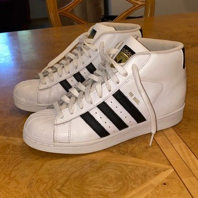 Adidas Pro Model Superstar Mid J Sneakers Size 6.5 Youth / 8 Women s
