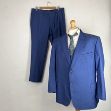 Ted Baker 3 Piece Suit Men's Blue 52R Jacket 38W 30L Trousers Endurance