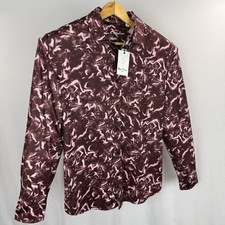 Robert Graham Button-Up Shirt Mens XL Modern Art LS Performance Stretch UPF30
