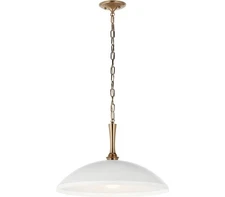 Kichler 52638WH Delarosa Pendant, 1-Light 75 Watts, White