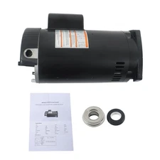 B843 B2843 Square Flange 2HP 3450RPM Single Speed Pool Pump Motor Y56Y Frame