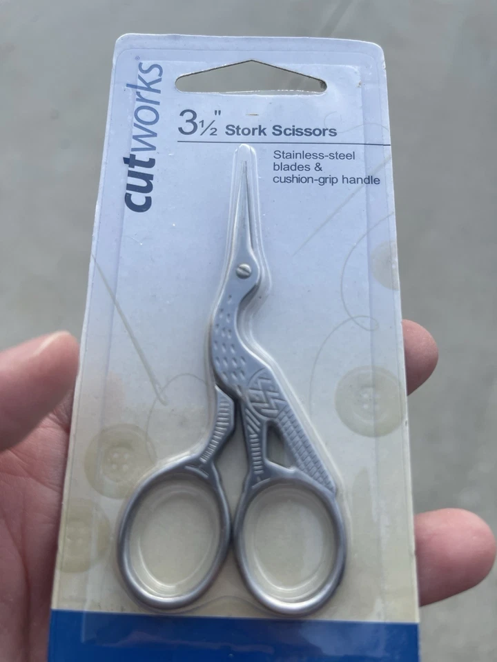 CUTWORKS - 3 1/2” Stork Scissor Sewing Scissors Minnetonka Cutlery 2011 - Image 3 of 4