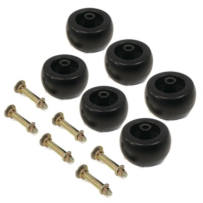 6-Pack Deck Wheels For Toro & Exmark Zero-Turn Mowers - Replaces 109-9011, 116-9981, 1033168, 1034051
