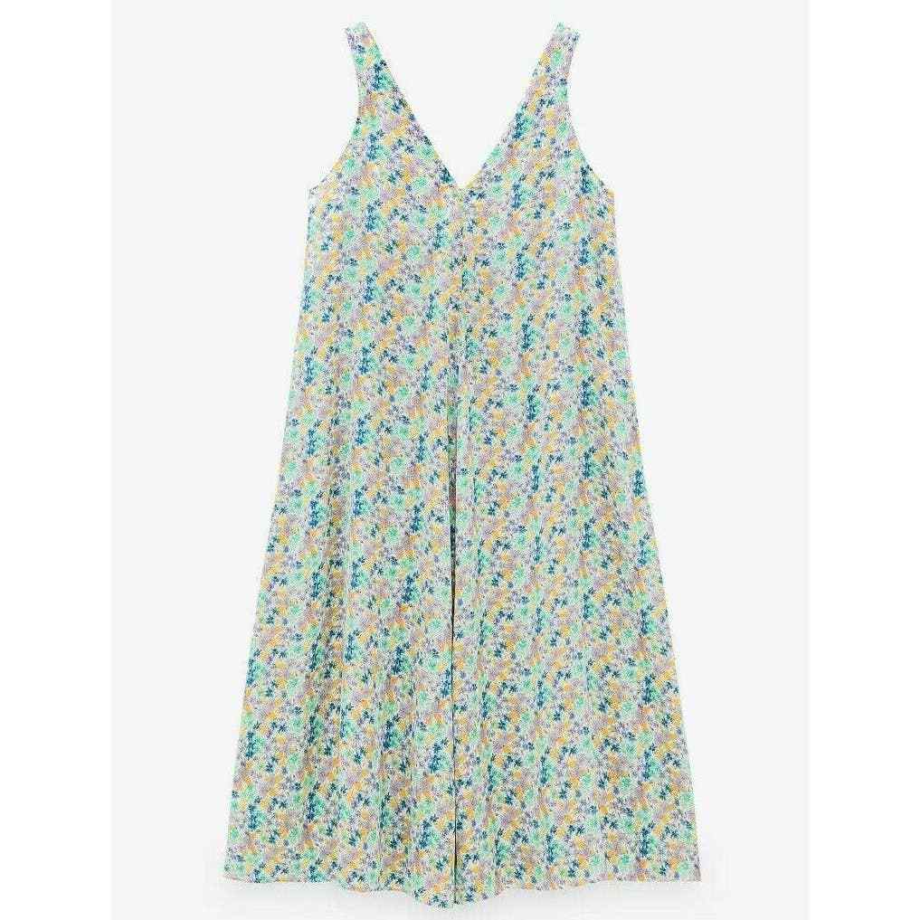ZARA WOMAN SATIN V-NECK STRAPPY PRINTED DRESS MULTICOLOURED 8342/320 NEW SS20 image 2