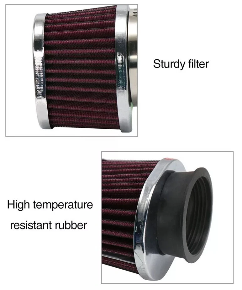 2X Filtro de admisión de aire para motocicleta 60MM Carburador Filtro de aire Limpiador para motocross Foto 4 de 4
