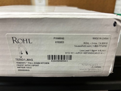 Rohl TE55D1LMAG - Kitchen Faucet in Antique Gold - Picture 4 of 4