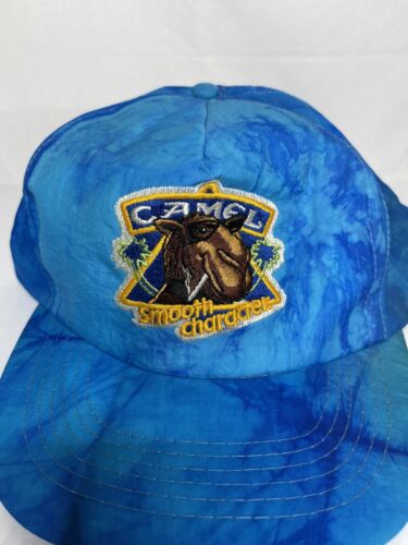 Vintage Camel Cigarettes Smooth Character Trucker Snapback Cap Retro Tie Dye ZZ - Picture 2 of 7