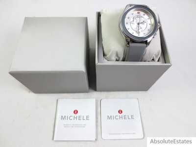 Michele Gray and Silver Women\'s Watch MWW01P000011 Michele Sporty Sport Sail Slate Silicone Womens  main image 2