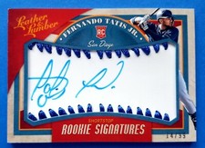 FERNANDO TATIS JR 2019 Leather & Lumber Rookie RC Auto Autograph  /99 Padres