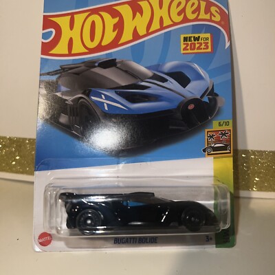 2023 Hot Wheels BUGATTI BOLIDE EXOTICS BLACK BLUE