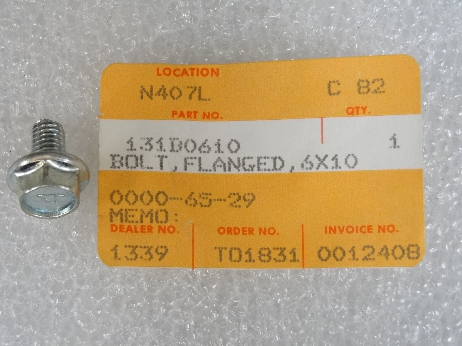 Kawasaki NOS NEW 131B0610 Flanged Bolt 6x10 KZ KZ440 | eBay 