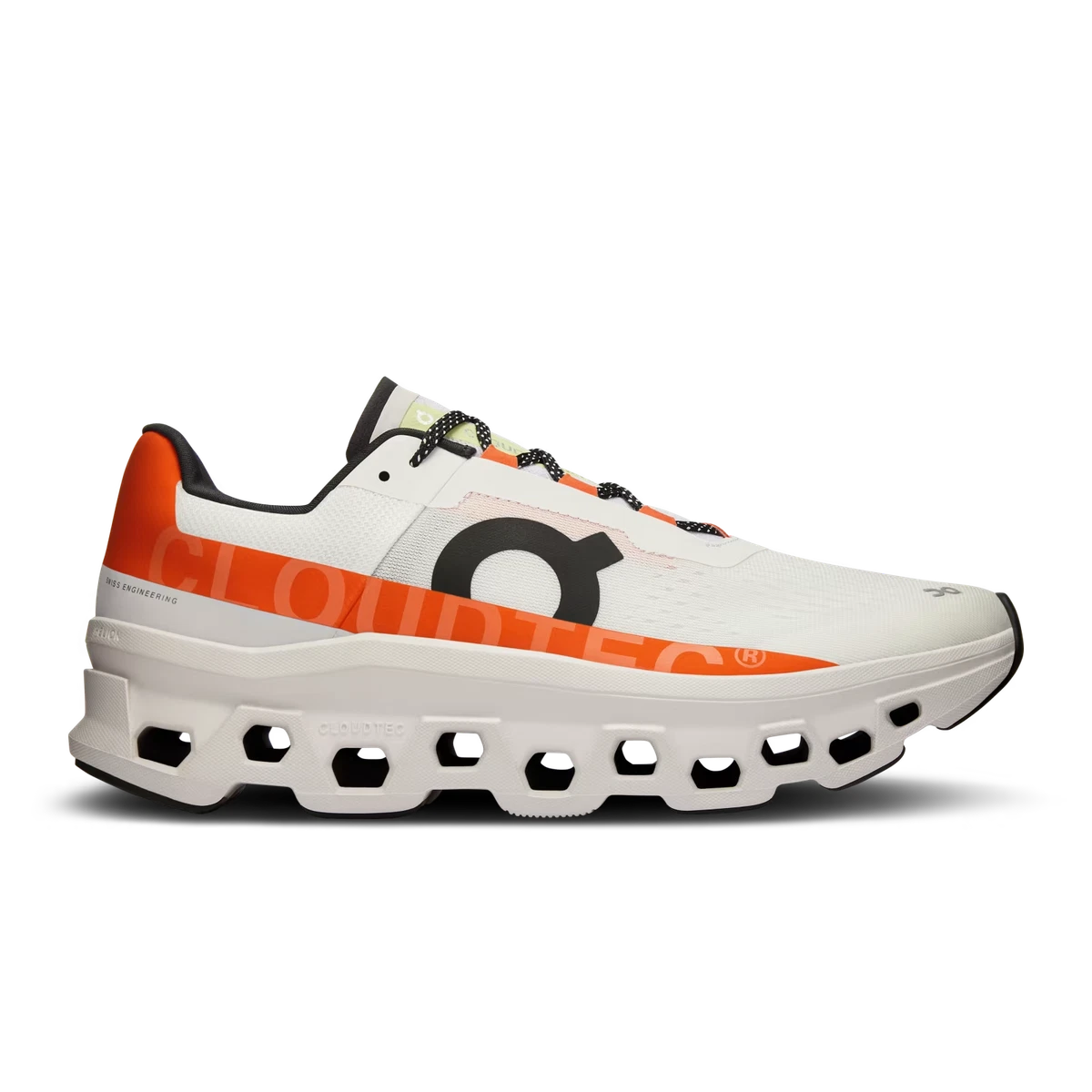 On Cloudmonster Undyed-White Flame 61.98086 Speedboard Men's Running Shoes