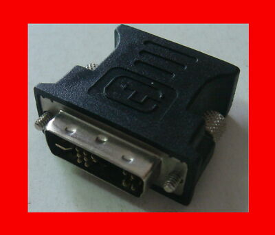 DVI-A Adapter Analog 12+5 Stecker auf VGA 15-pol.schw. NEU OVP eingeschweißt .