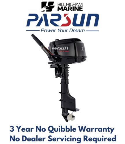 NEW Parsun 4hp 4 Stroke Outboard Manual, Tiller Handle, Long Shaft F4BML - Picture 1 of 7