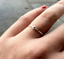 Sterling Silver Stacking Ring beads ring band ring handmade band ring