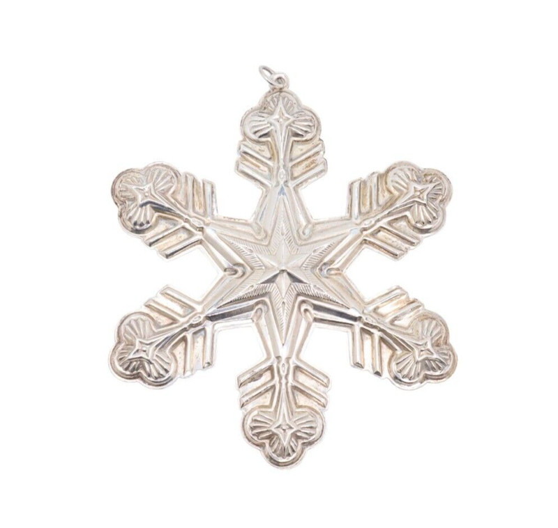 Gorham Sterling Silver Snowflake Ornament 1998
