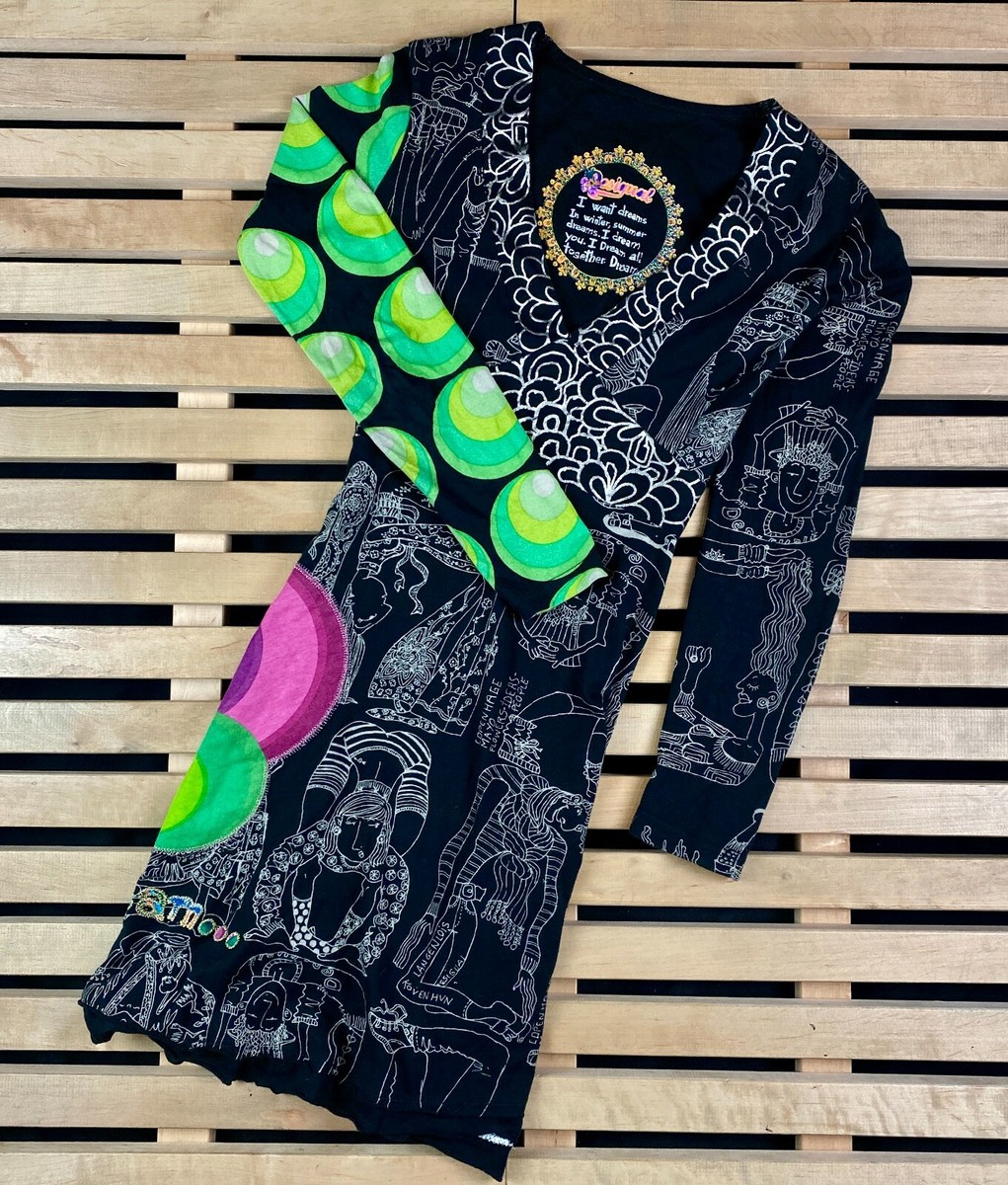 Womens Dress Long Sleeve Desigual Size S | eBay UK