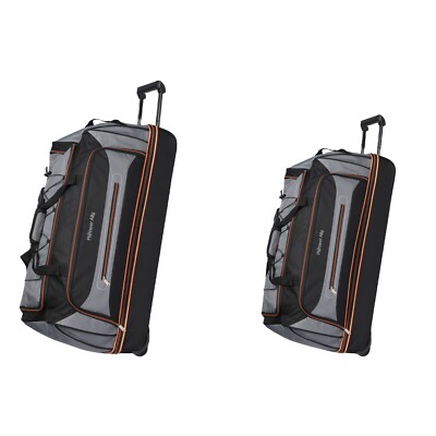 2PCS Luggage Set Softside Expandable Suitcase 28''32'' Carry-on Luggage Travel Bag