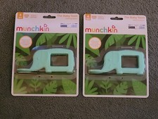  2  MUNCHKIN THE BABY TOON TEETHING SPOON  NEW  BPA FREE , 100 SILICONE