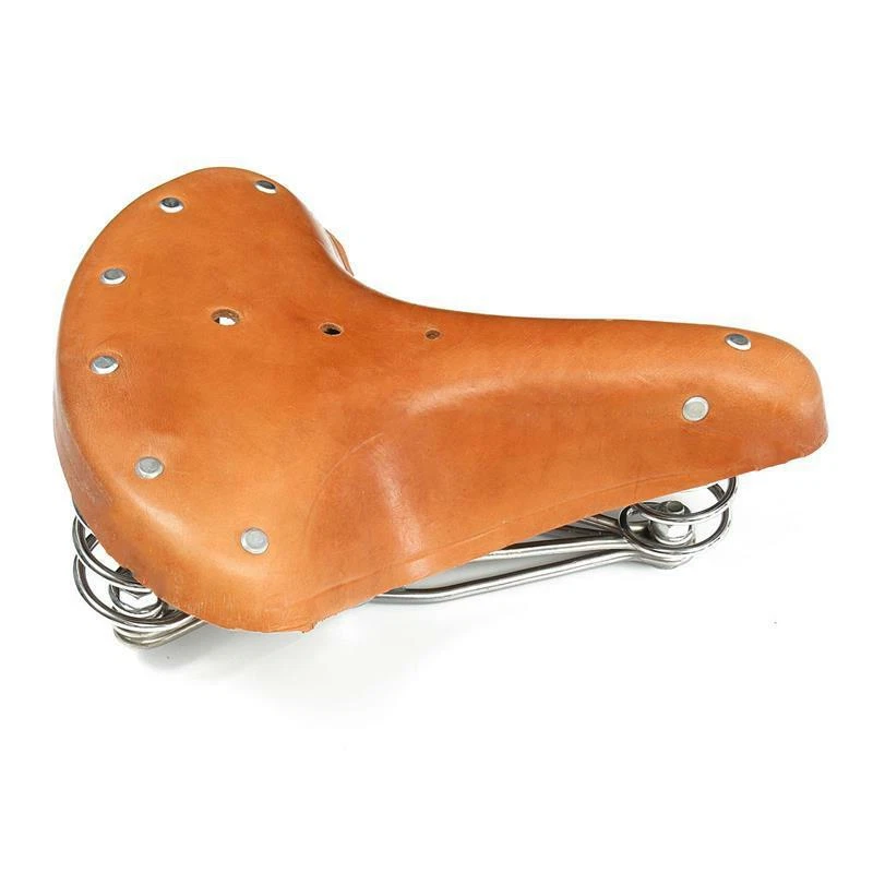 Retro Bike Saddle Vintage Classic Leather Bicycle Cycle with