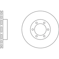 Apec Blue Brake Disc - Front SDK6398 Fits Toyota Landcruiser - OE Quality & Spec