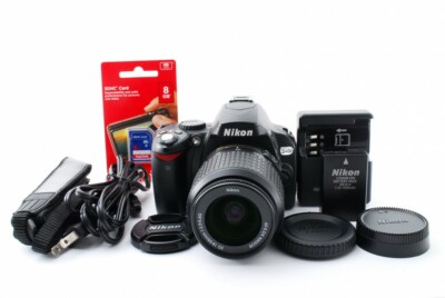 Nikon D40 6.1MP 18-55mm Lens Kit Black [Exc+++] w/8GB SD Card 
