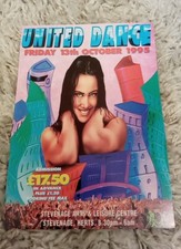 Rave flyer UNITED DANCE A5 FOLD OUT EXCELLENT CONDITION JUNGLE FLYERS .