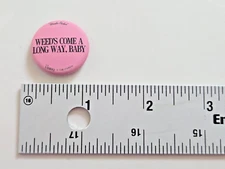 Edie Parker Flower WEEDS COME A LONG WAY, BABY Pin Flare Pinback Promo Budtender