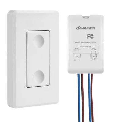 DEWENWILS Wireless Light Switch and Receiver Kit Remote Control Wall Switch