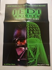 Decipher CCG 2000 STAR WARS Video Store Display Poster JEDI KNIGHTS 19x27"