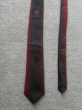 Florenzi Collection Tie Black Red Mens Adult