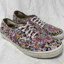 Vans Off The Wall Floral All Over Flower Print Casual Shoes Womens 7 - Mens 5.5