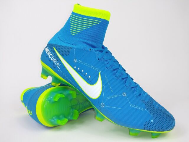 nike blue and white soccer cleats