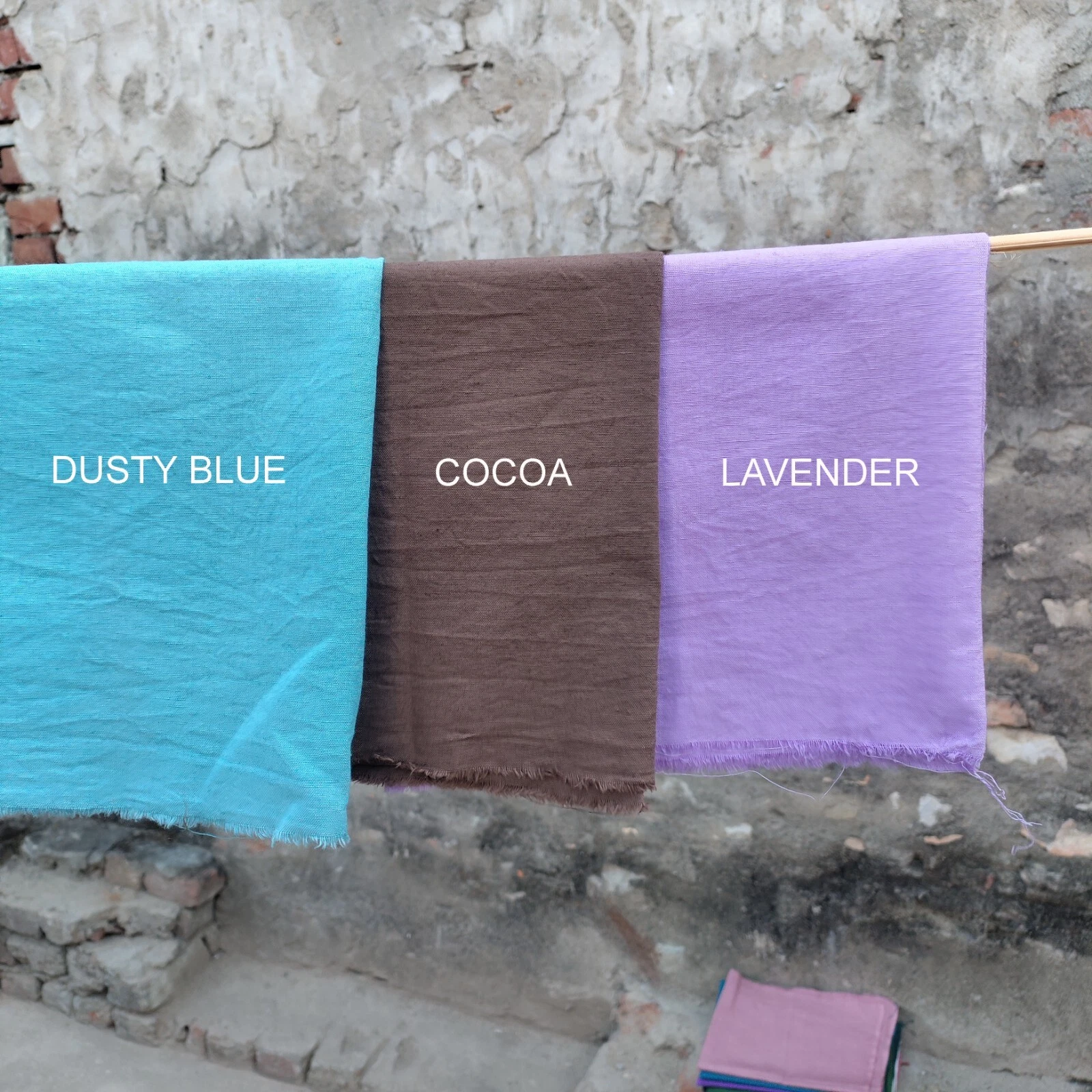 OFF WHITE Tessuto Lino Guscio d'Uovo da Giardino Materiale Morbido per Cucito Abbigliamento e Decorazione