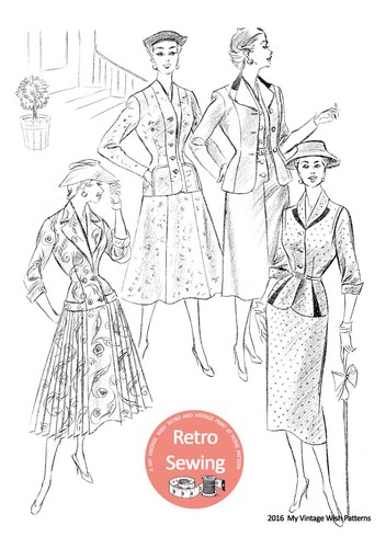 The Haslam System of Dresscutting No. 3 - Fuller Figures - 1950's - Copy - Picture 4 of 4