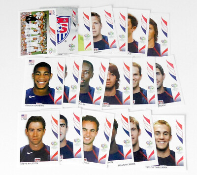 Panini FIFA Germany 2006 Team USA Complete 19 Sticker Lot