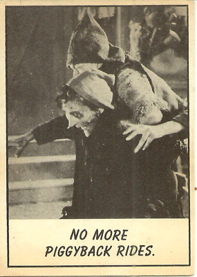 AMERICAN INTERNATIONAL PICTURES - 1963 TOPPS CHEWING GUM - MONSTER LAFFS - #66