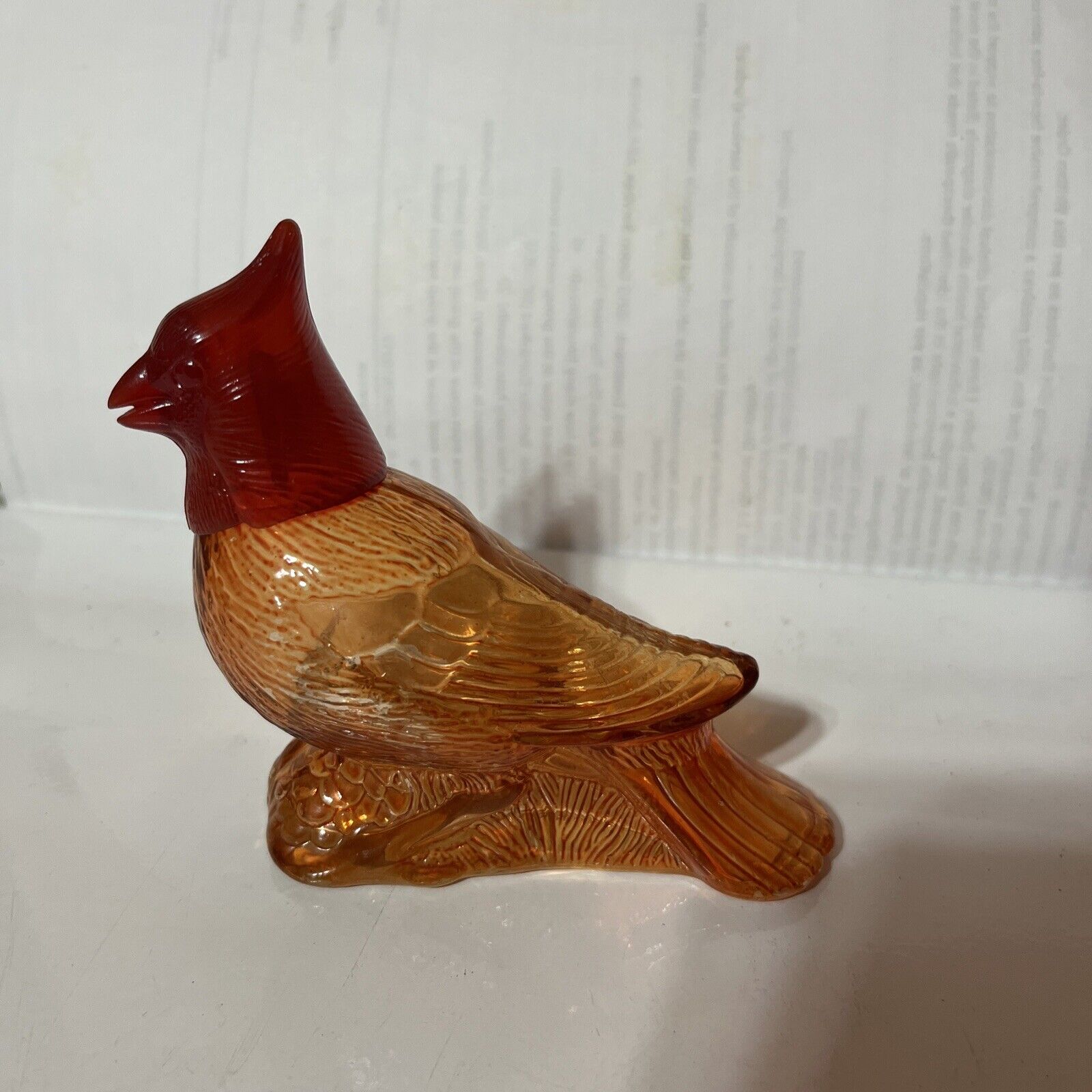 Avon Red Cardinal Bird of Paradise Charisma Cologne Decanter Empty (1979)