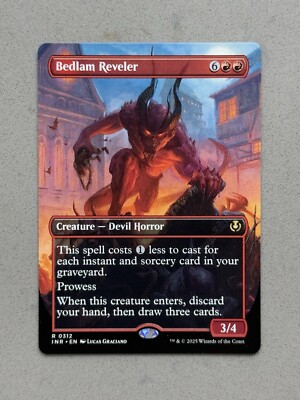 MTG - Bedlam Reveler #312 Borderless Regular INR Innistrad Remastered - NM