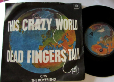Dead Fingers Talk This Crazy World. 45T Punk New Wave 1979