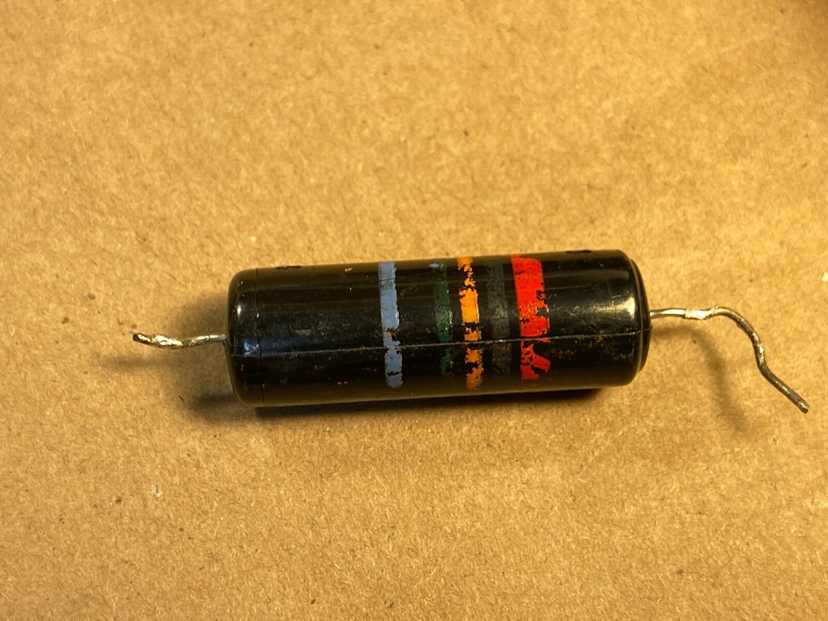 Vintage Sprague Bumble Bee .02 uf 600v 20% Capacitor Guitar