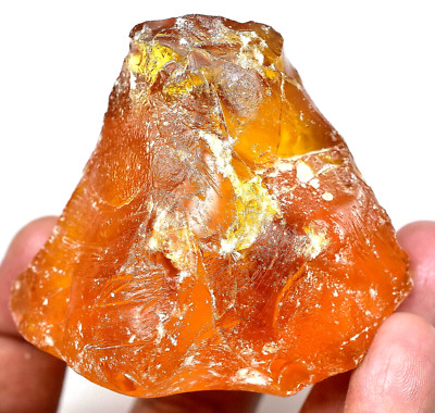 270.10 CT Natürlich Baltisch Karamellbonbon Ei Eigelb Bernstein Facettiert Rough