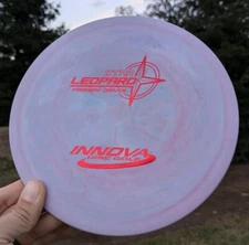 Swirly PFN Star Leopard Disc Golf Innova 169g NEW Purple Pink Blue