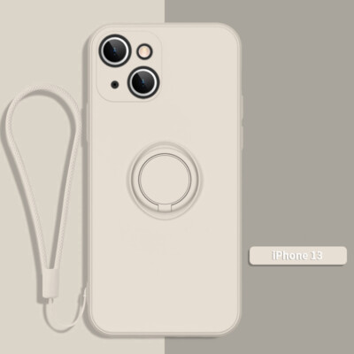Handy Hülle Für iPhone 17 16 15 14 Pro MAX 13 12 11 8 Silikon Hand Ring Stand