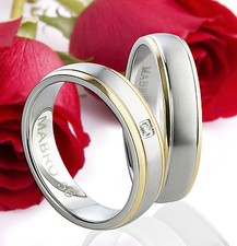2 Ringe Eheringe Trauringe Verlobungsringe Gold Plattiert Gravur GRATIS TE0836