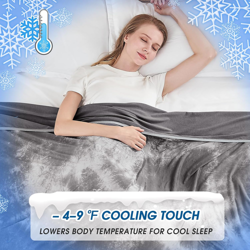 Cooling Blanket King Size, Summer Blankets for Hot Sleepers & Night Sweat, Th...