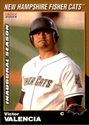 2004 New Hampshire Fisher Cats Choice #26 Victor Valencia Venezuela VZ Card