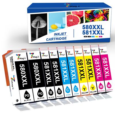 XXL Patronen für PGI-580 CLI-581 CANON Pixma TS705 6150 6350 TR7550 8550